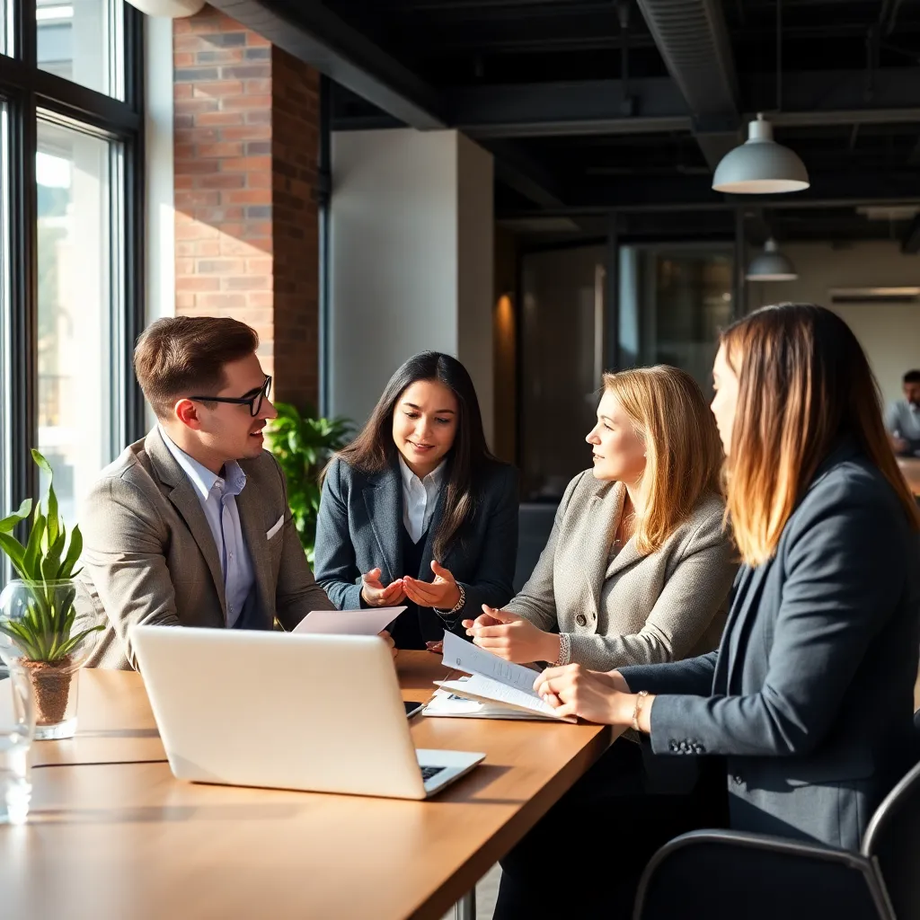 Professionals in overleg over salarisonderhandelingen