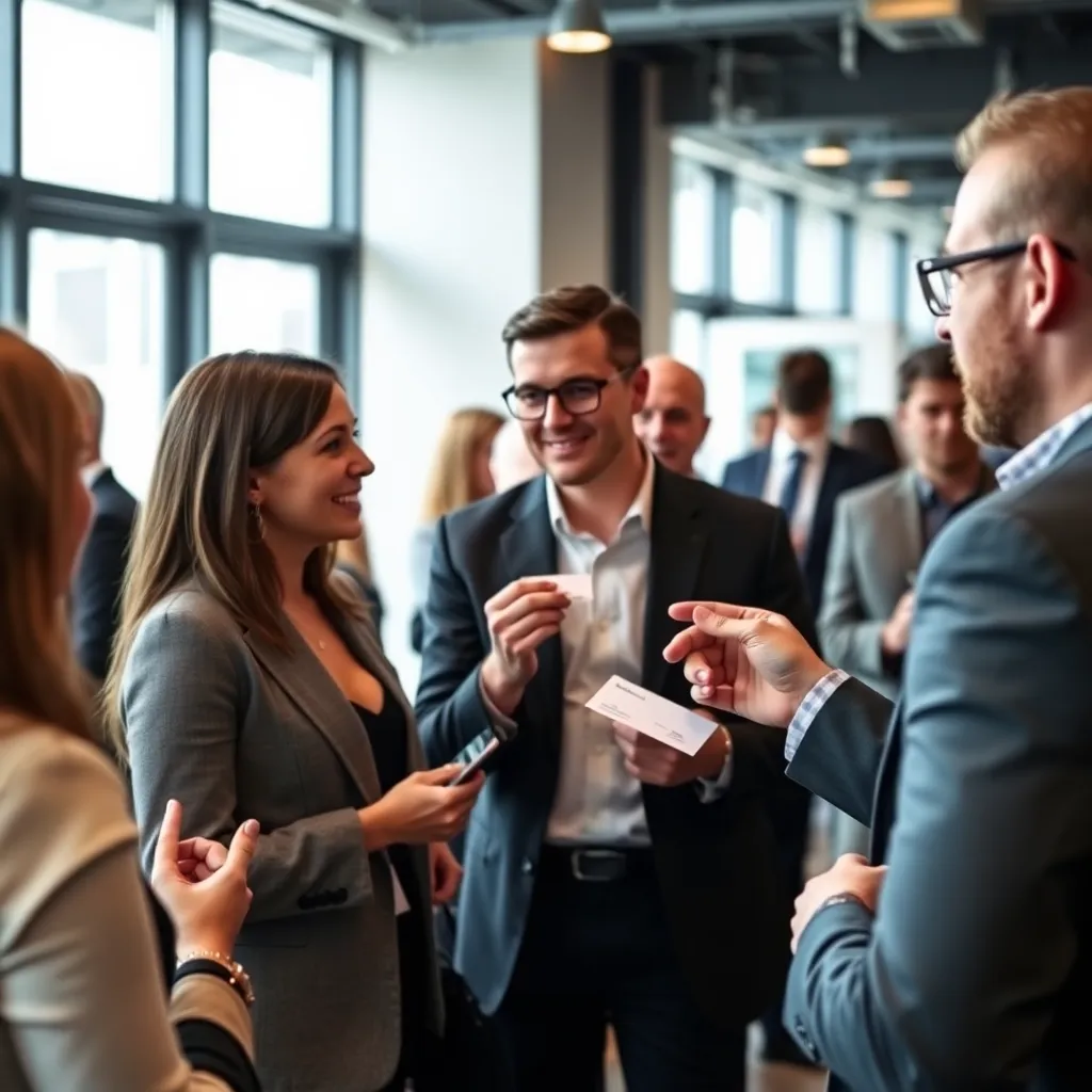 Professionals tijdens netwerkevenement in Amsterdam
