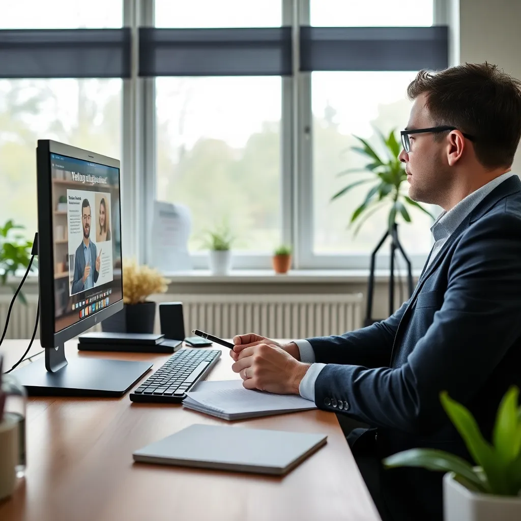 Professionele salarisonderhandeling in een modern kantoor