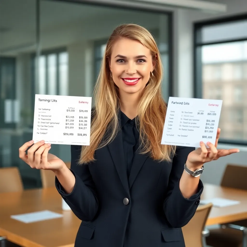 Professionele vrouw in salarisonderhandeling